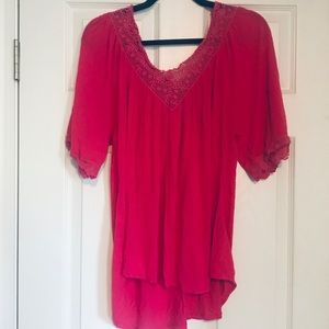 Allison Brittney pink lace top